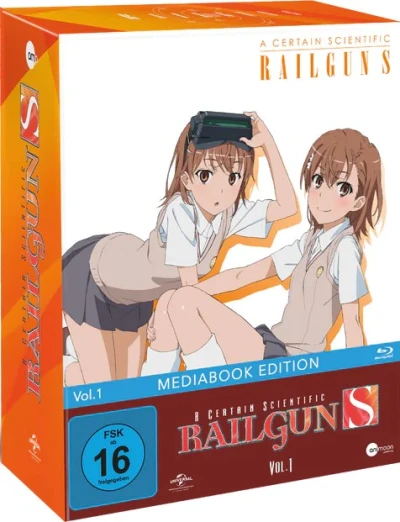 A Certain Scientific Railgun S - Vol. 1/4: Limited Mediabook Edition [Blu-ray] + Sammelschuber