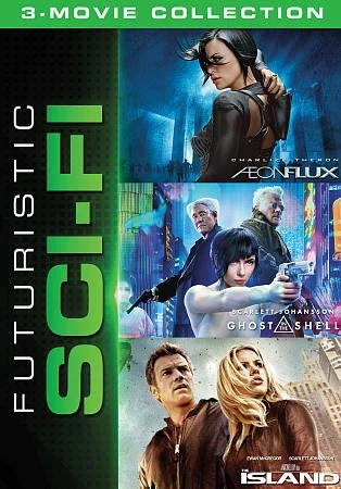 Futuristic Sci-Fi Movie-Collection: Æon Flux / Ghost in the Shell / The Island