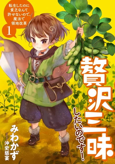 Manga: Zeitaku Sanmai Shitai no desu! Tensei Shita no ni Binbou nante Yurusenai no de, Mahou de Ryouchi Kaikaku
